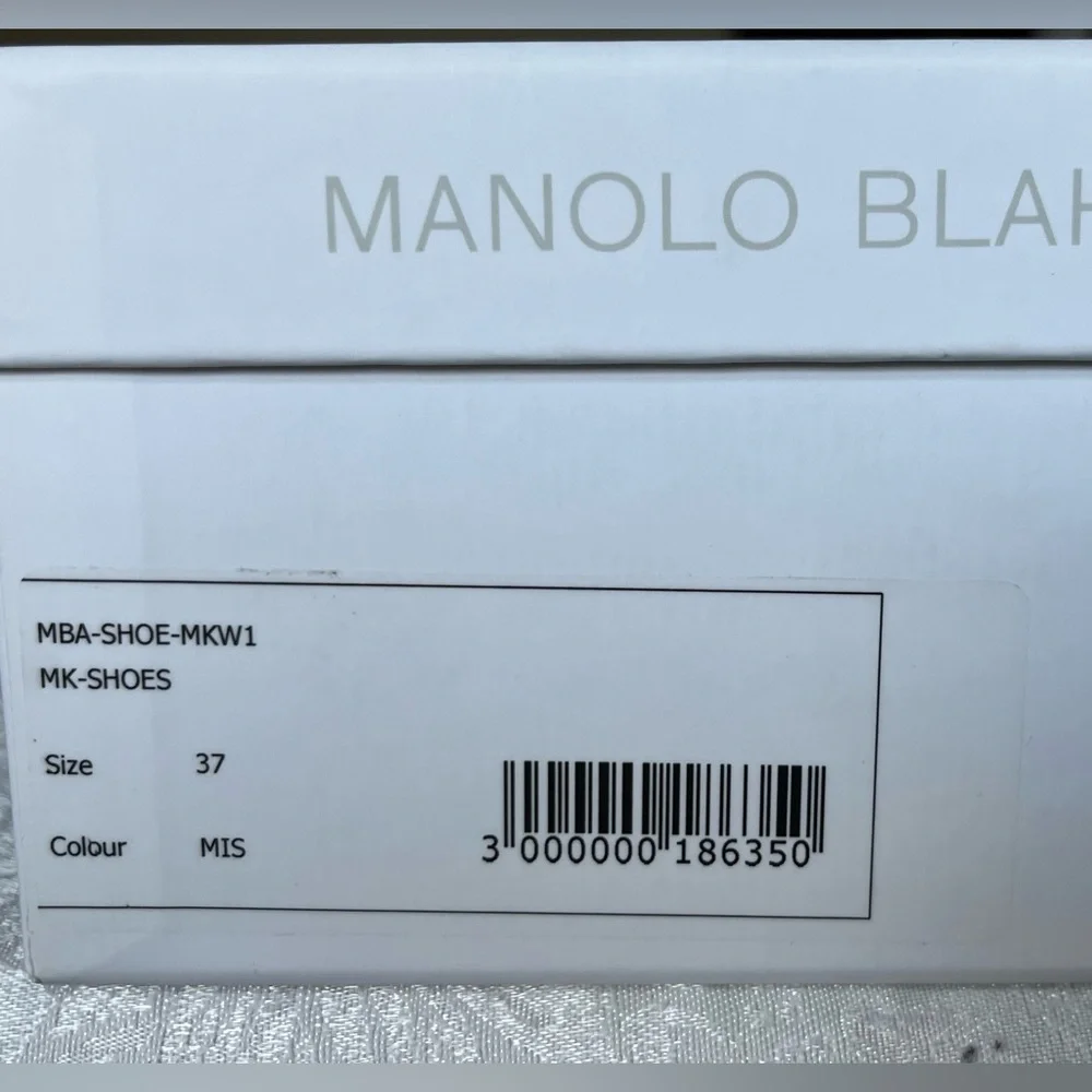 Manolo Blahnik Tan Leather Sandals With Heel NEW NOT USED - Picture 10 of 10